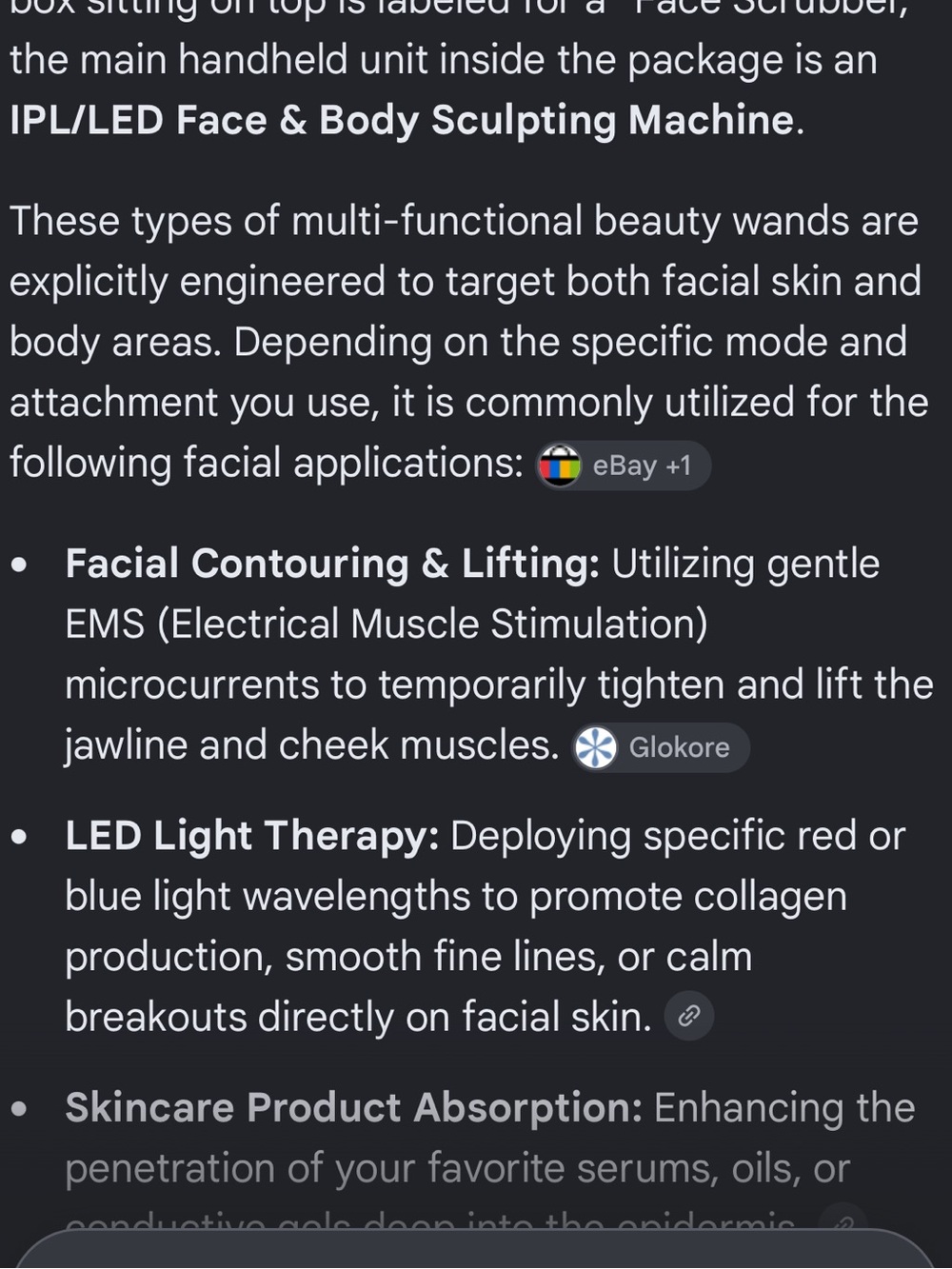 ILP/LED face and body sculpting Device - Picture 4 of 4